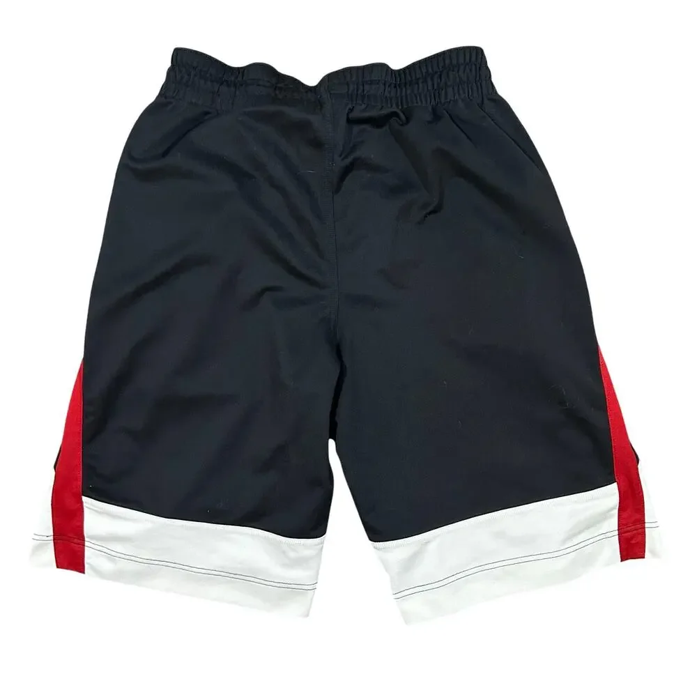 Vintage Y2K Nike Basketball Shorts Baggy Mens Medium Black Red Athletic Gym